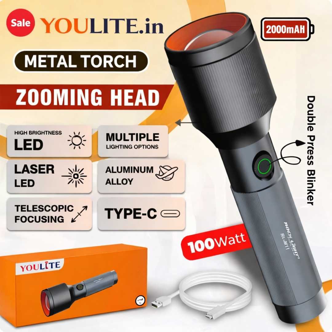 Metal Torch Y169 - Image 1